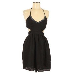 Rory Beca Women Dress Size Medium Black Halter Bea‎